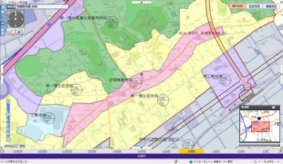 早島町都市計画マップのスクリーンショット
